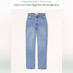 Size 25 Abercrombie&Fitch curve love boyfriend jeans, worn 1x, Casual&Comfy fit